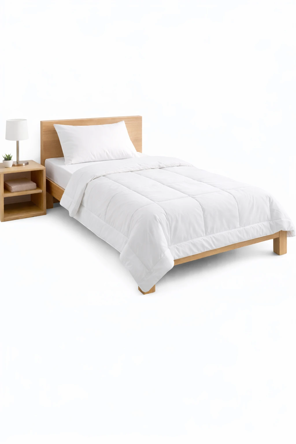 All-in-One Single Room Bedding Combo – Mattress, Bedsheet, Pillows & Blanket Set