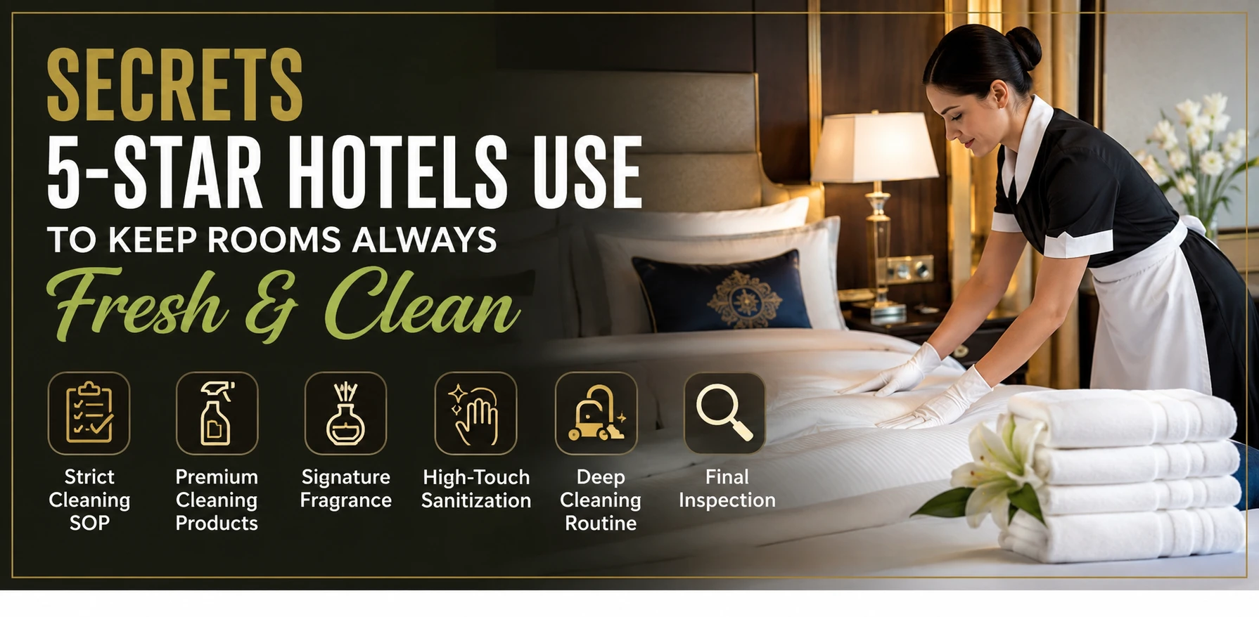 Secrets 5-Star Hotels Use to Keep Rooms Always Fresh & Clean