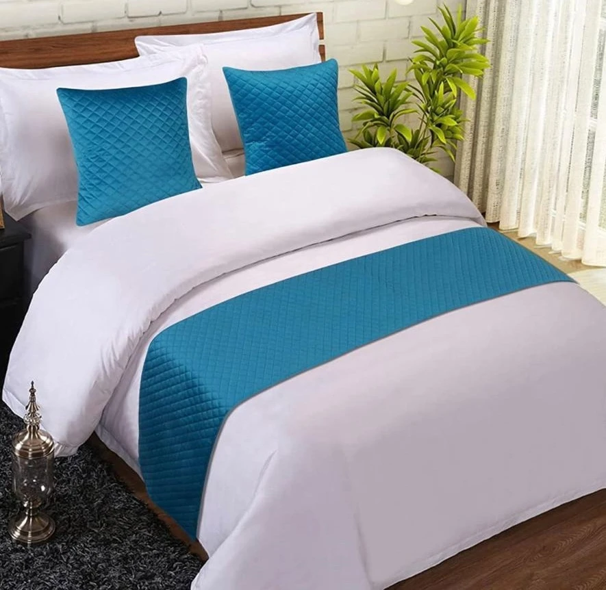 Double Runner Set 1+1 – Premium Satin & Velvet Bed Runner by Blinskart