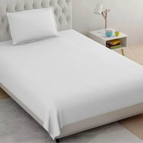 Blinskart Single Bedsheet 1+1 Set – Glaze Cotton Classic Stripe (60” x 90”)
