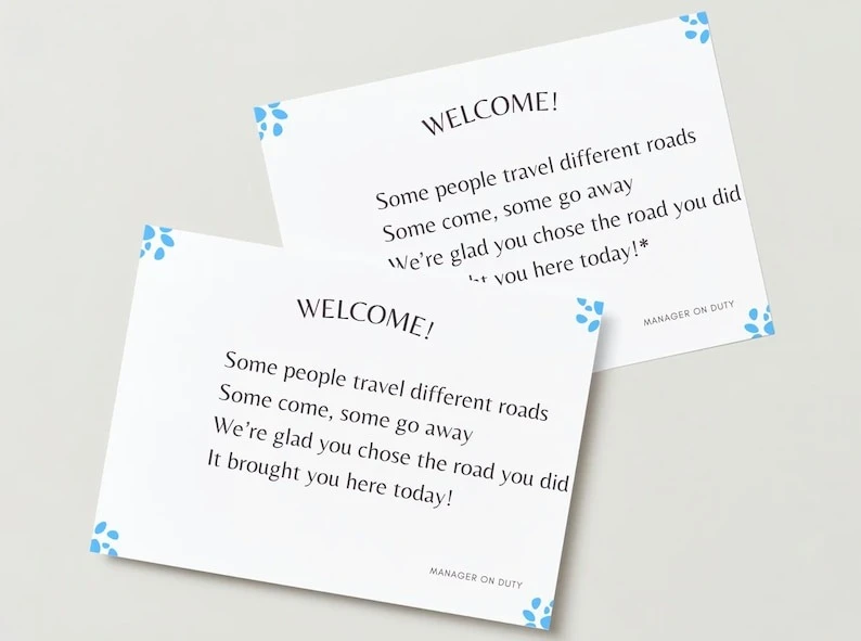 Welcome Kit / Welcome Card