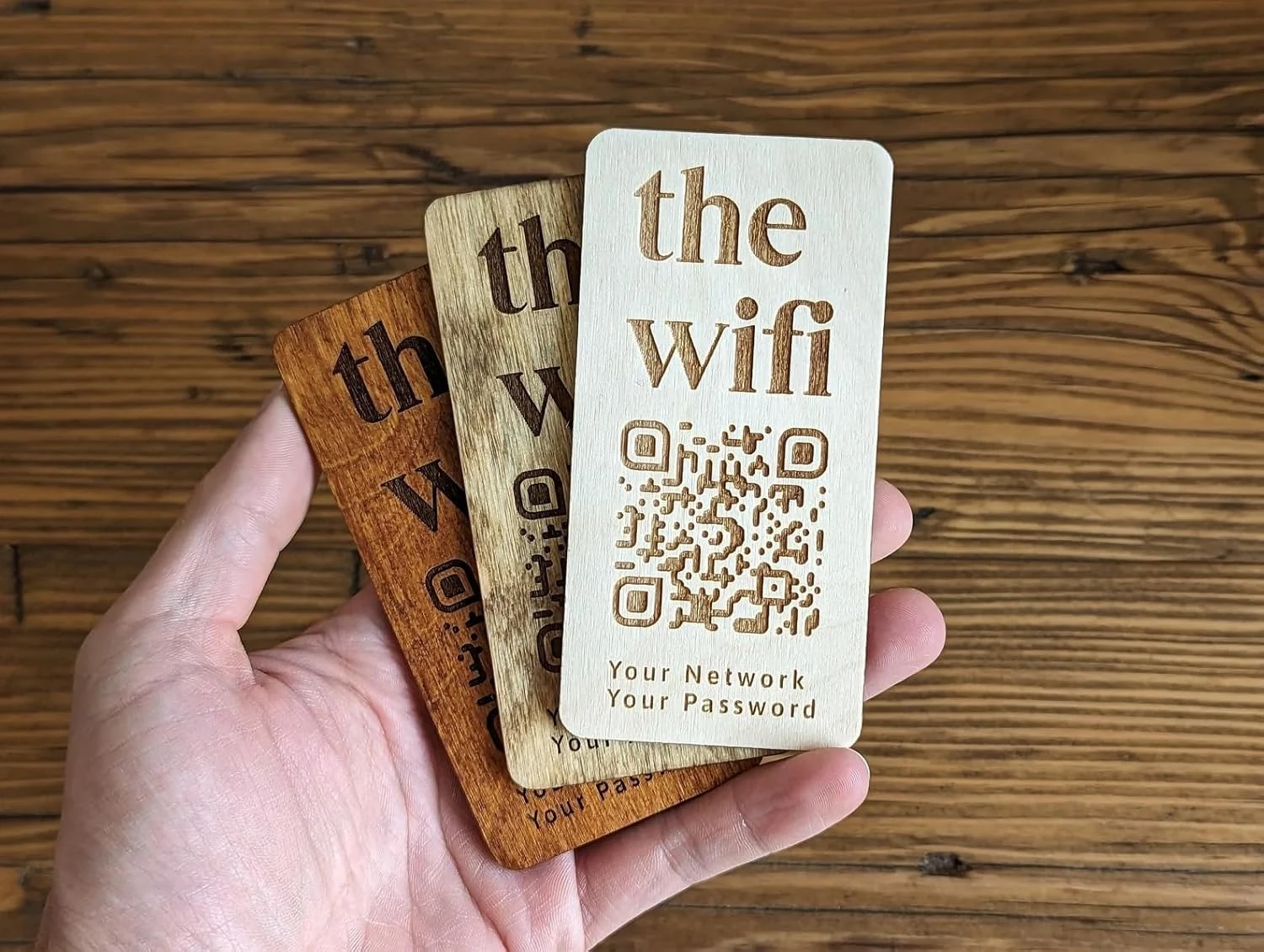 Wi-Fi ID & Password Board – Hotel Guest Information Signage