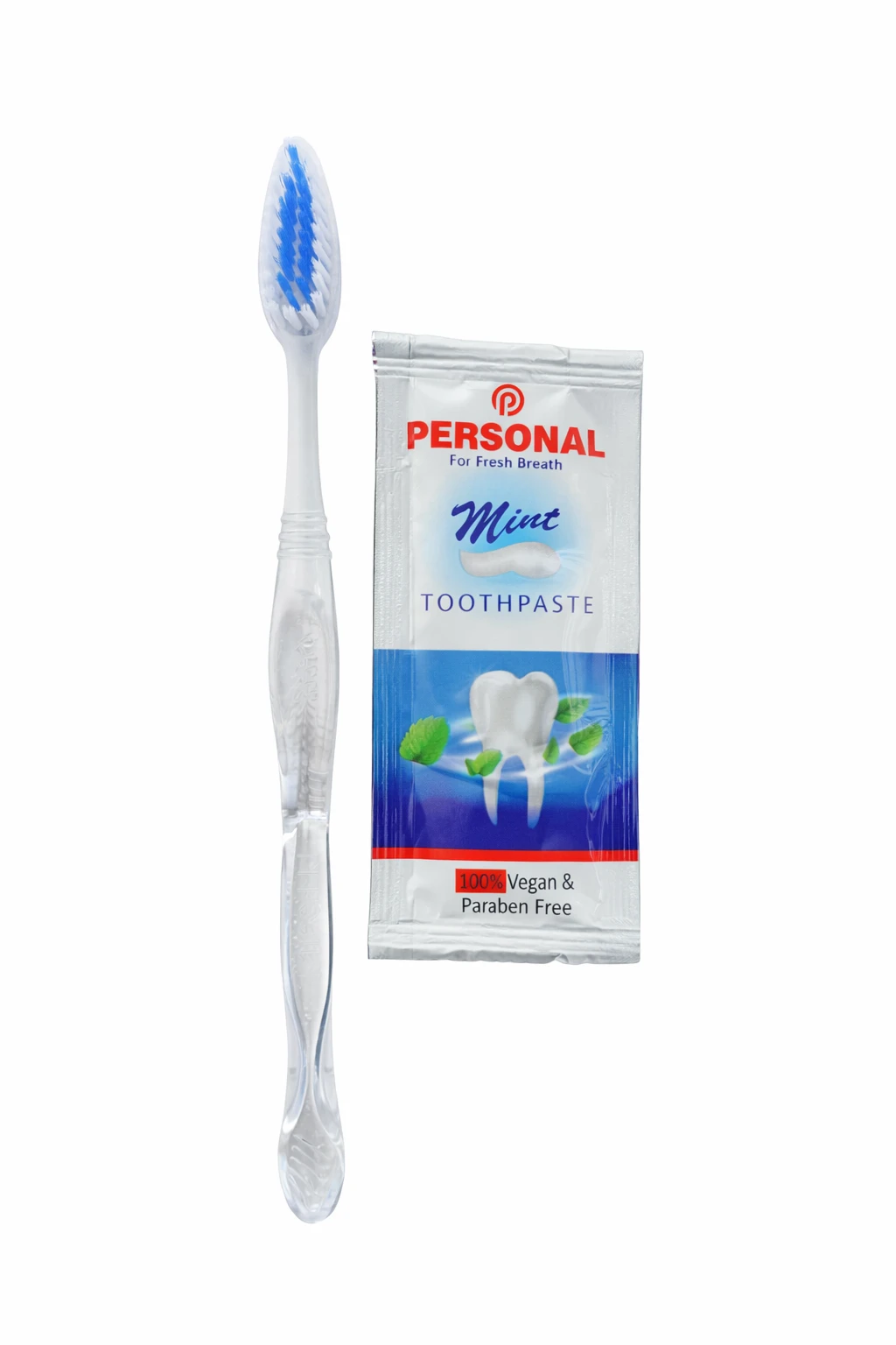 Hotel Dental Kit (Toothbrush Crystal + Toothpaste 6ml Pouch)