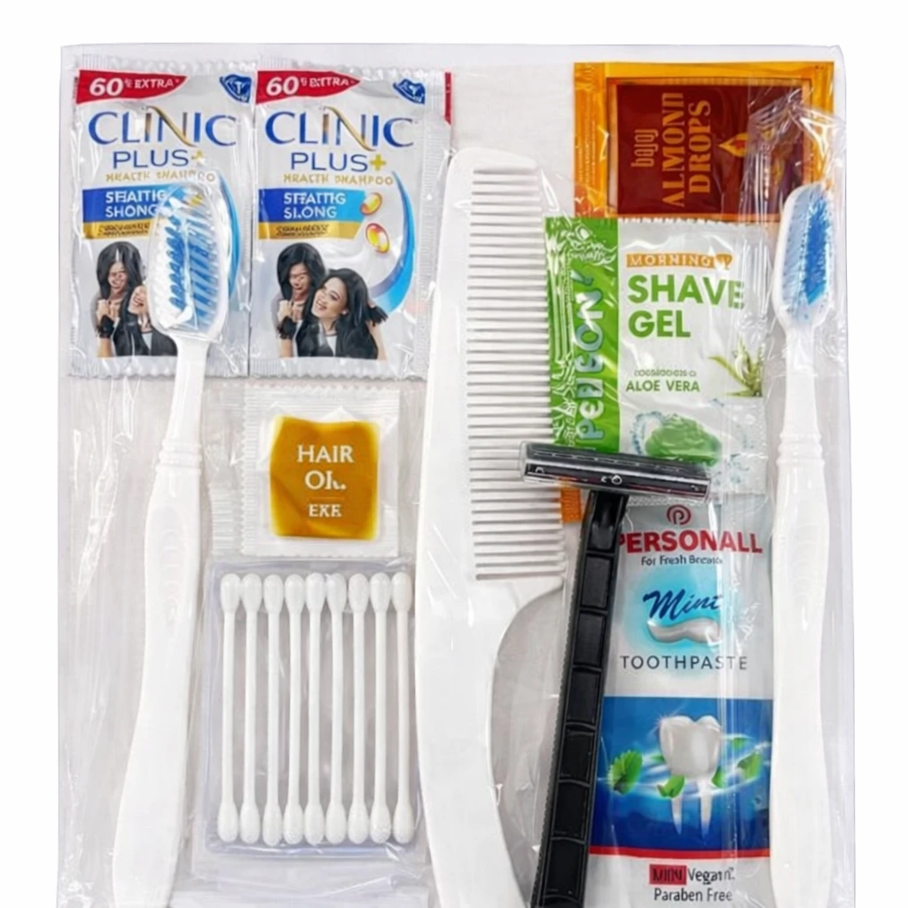 Hotel 10 Essential Complimentary Toiletry & Amenity Set