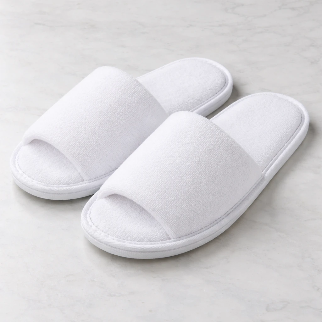Hotel Guest Slippers Terry White