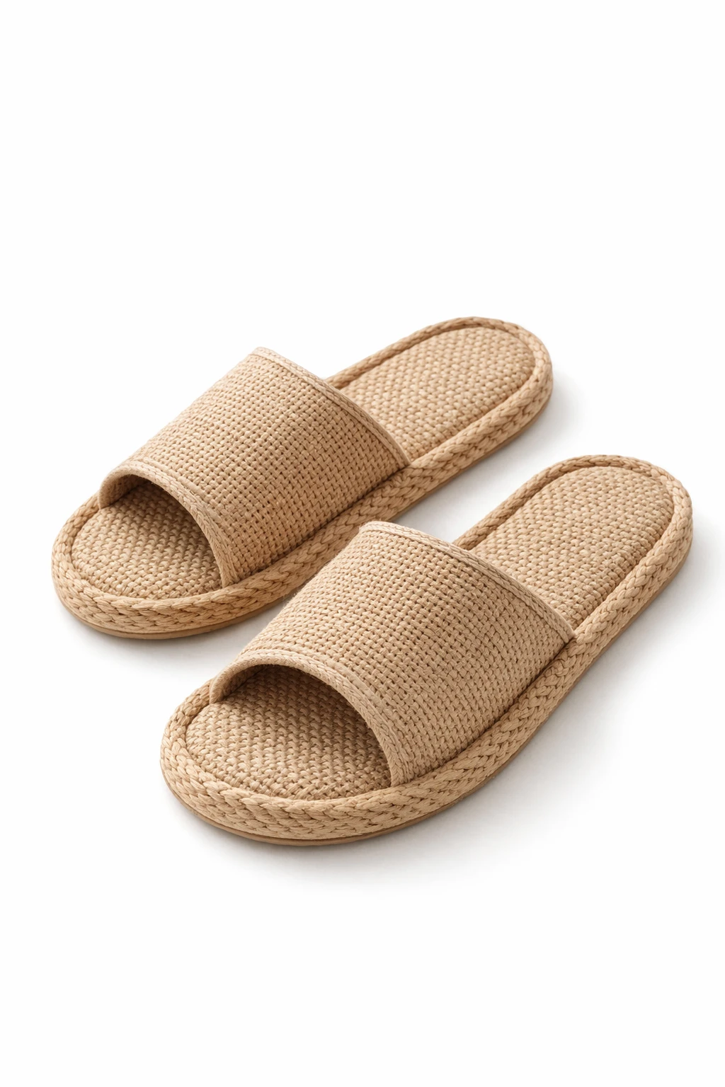 Hotel Guest Slippers Open Toe Jute