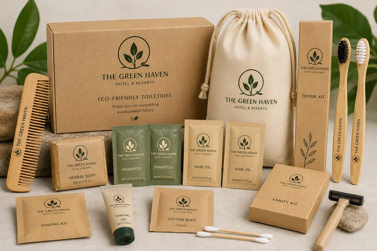 Eco-Friendly Toiletries – Custom Hotel Branding